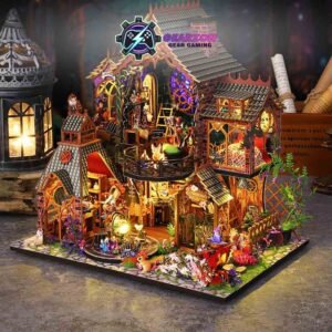 Home diy magicglow mini house – halloween & birthday decor gift