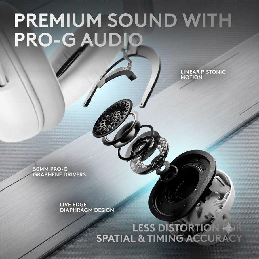 Logitech G HUB software equalizer controls for PRO X3 LIGHTSPEED