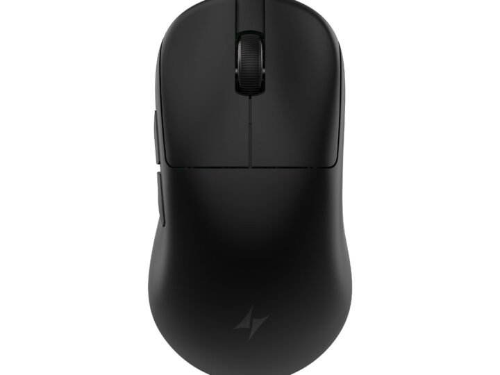 ATK U2 V2 Ultimate gaming mouse in black, top-down view