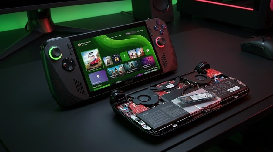 ROG Xbox Ally X handheld gaming PC front view